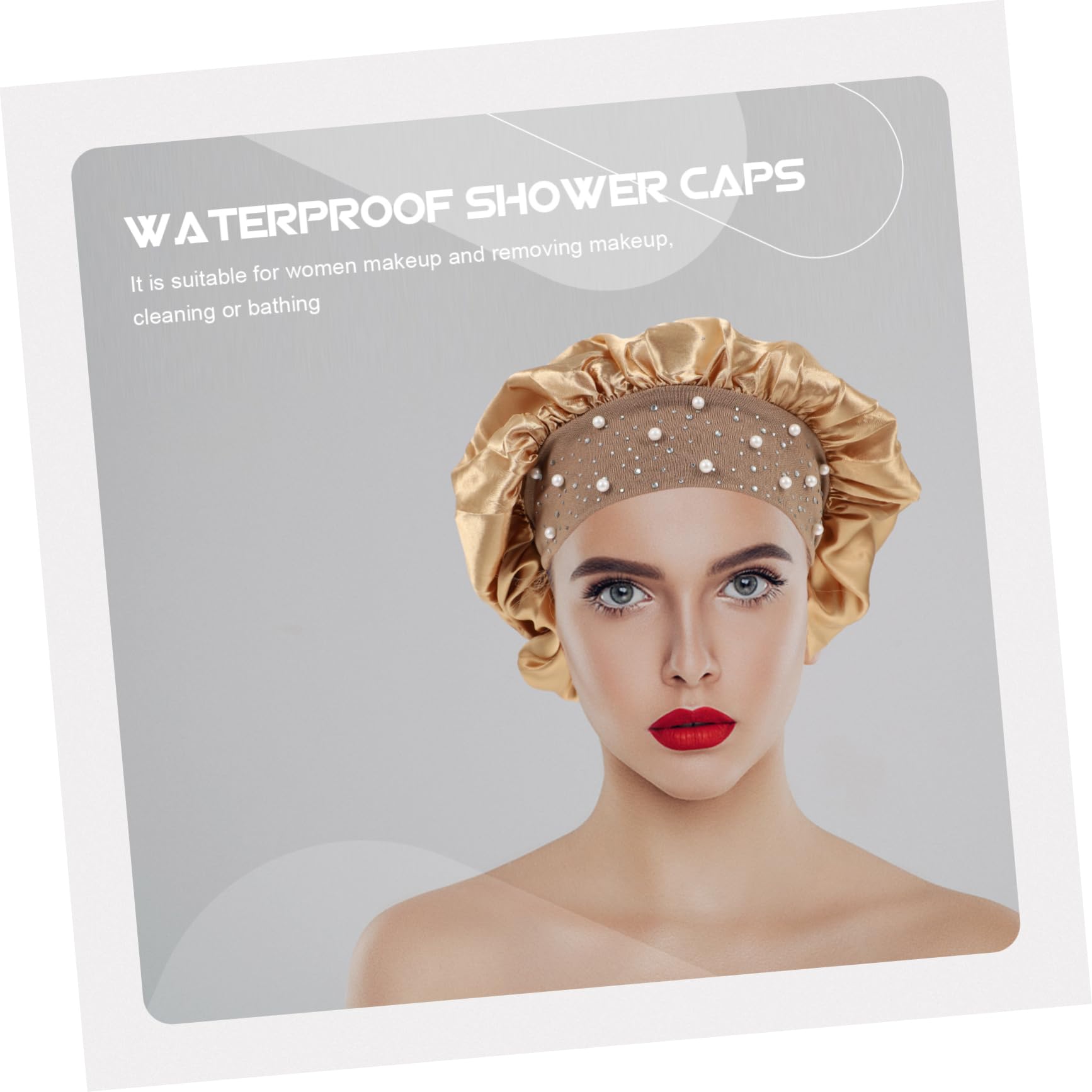 Healeved 6piezas Gorros De Impermeables De Poliéster Para Uso Casa Protección Efectiva Del Cabello Baño Diseño Atractivo y Funcional Para Maquillaje y Limpieza