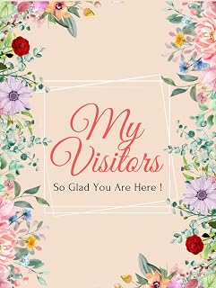 Visitors to Seniors in Nursing Homes Guest Book: Visitors Log Book for Elderly People in Nursing Homes or Own Home