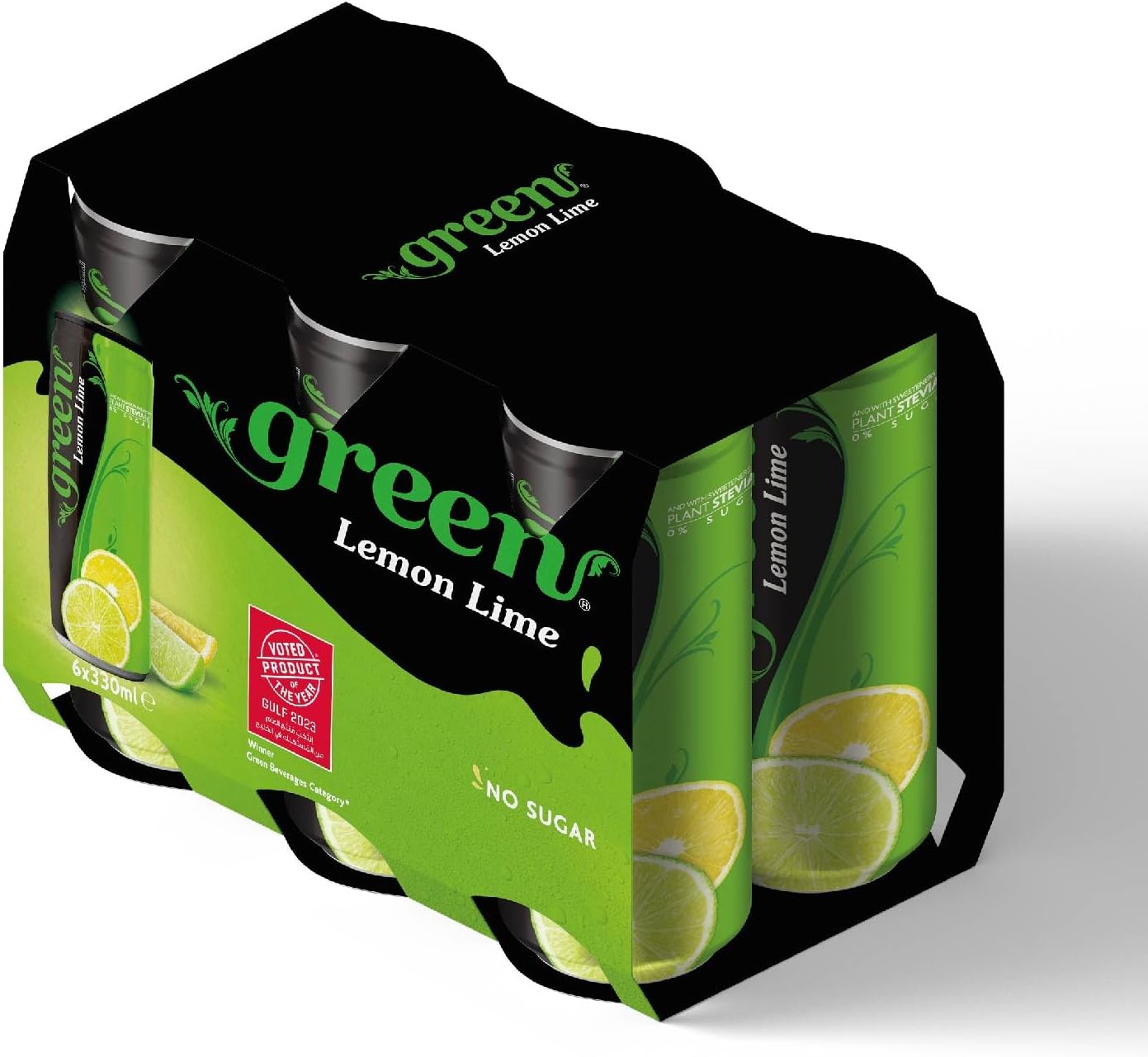 Green Cola Lemon Lime 330 Ml (Pack of 6)