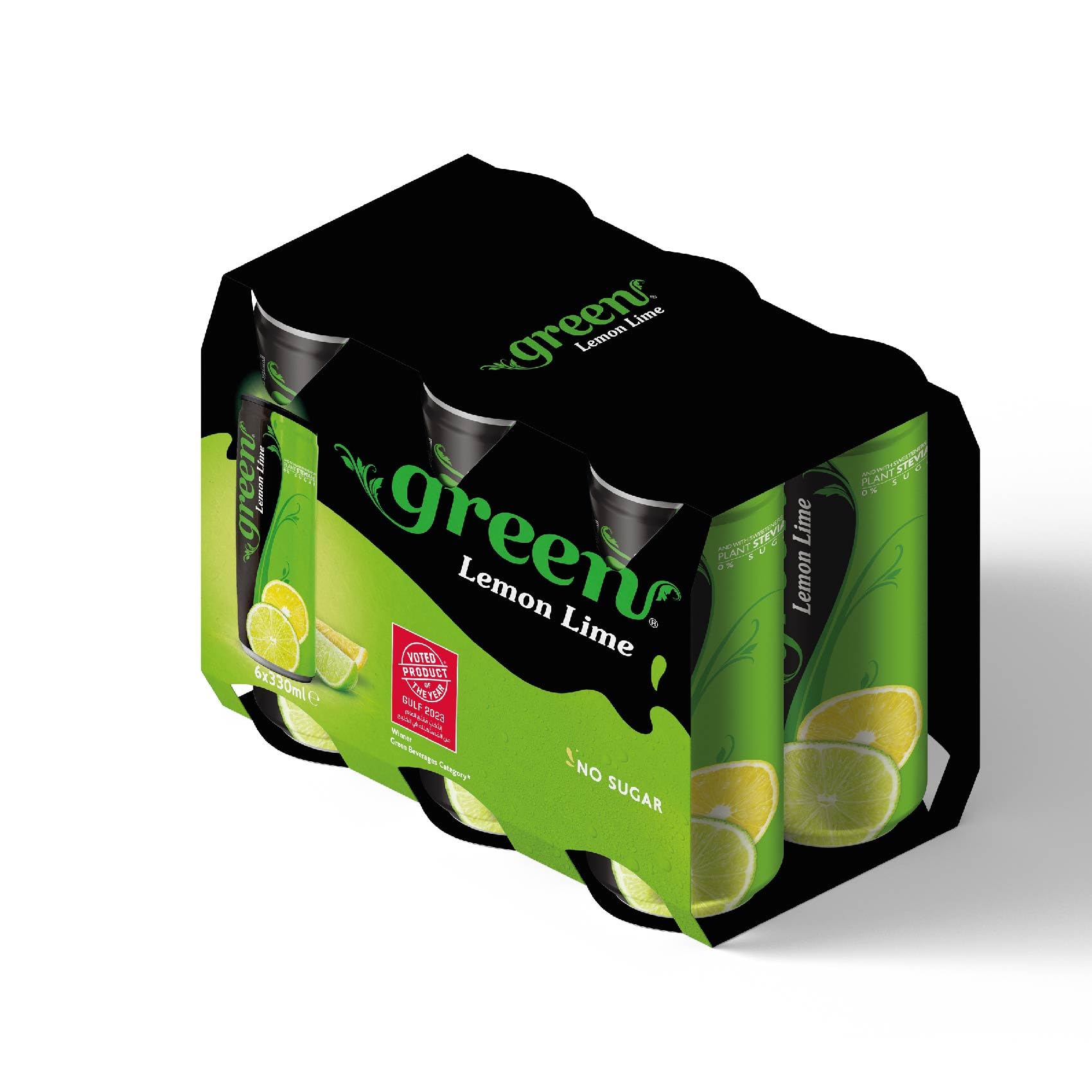 Green Cola Lemon Lime 330 Ml (Pack of 6)