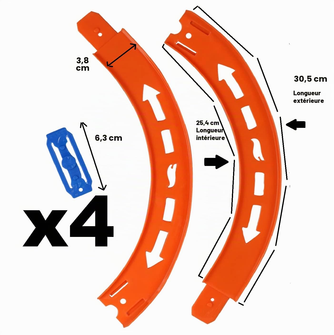 Lot 20 Pièces Blanc 3.4x1.2x1.2 Cm 20 Connecteurs Rails Bois ULROAD Lot 20 Pièces Blanc 3.4x1.2x1.2 Cm 20 Connecteurs Rails Bois ULROAD