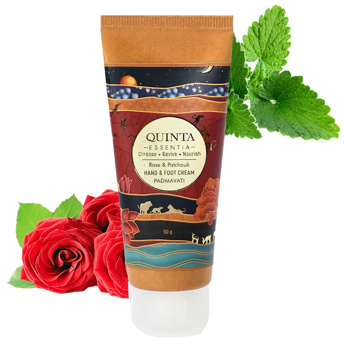 Quinta Essential Organic Padmavati Cracked Heel Foot & Dry Rough Hand Repair Cream for Women & Men - Hydrates, Moisturize & Nourish Skin with Kokum Butter, Rose & Vitamin E - 50ml-image-42