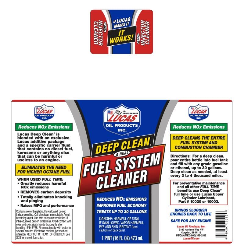 Amazon.com: Lucas Oil 10512-12PK Deep Clean Fuel System Cleaner