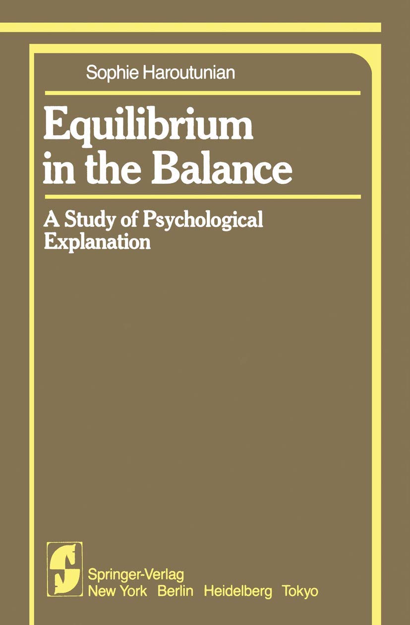 Amazon.com: Equilibrium in the Balance: A Study of Psychological ...