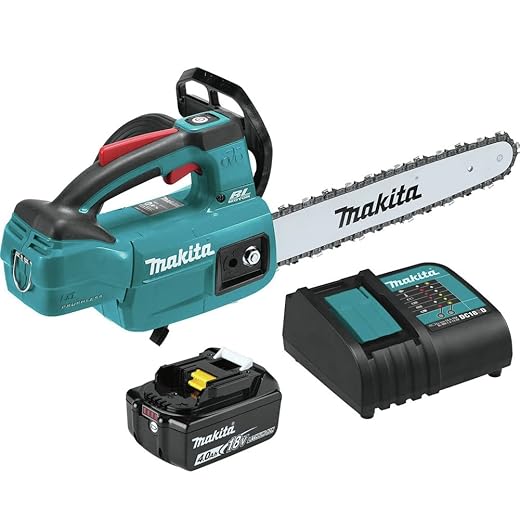 Makita XCU10SM1 18V LXT® Lithium-Ion Brushless Cordless 12" Top Handle Chain Saw Kit (4.0 Ah)