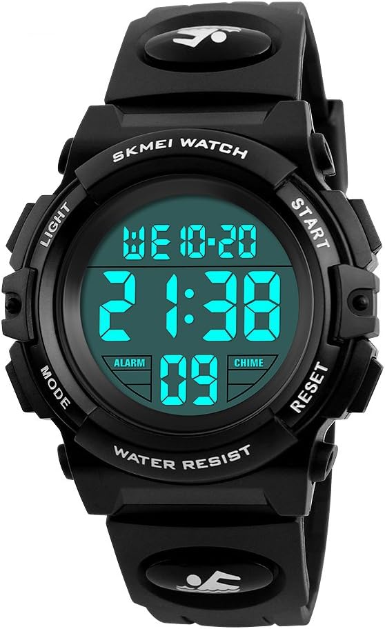 Farsler Kids Digital Watch, Digital Sports 50M Waterproof Led Watches Alarm Clock Luminous Wrist Watch for Boys Girls Childrens