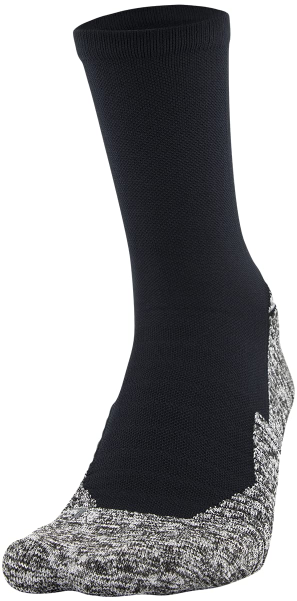 Under Armour Unisex-Adult Run Cushion Crew Socks, Multipairs, Black Assorted (1-Pair), Large