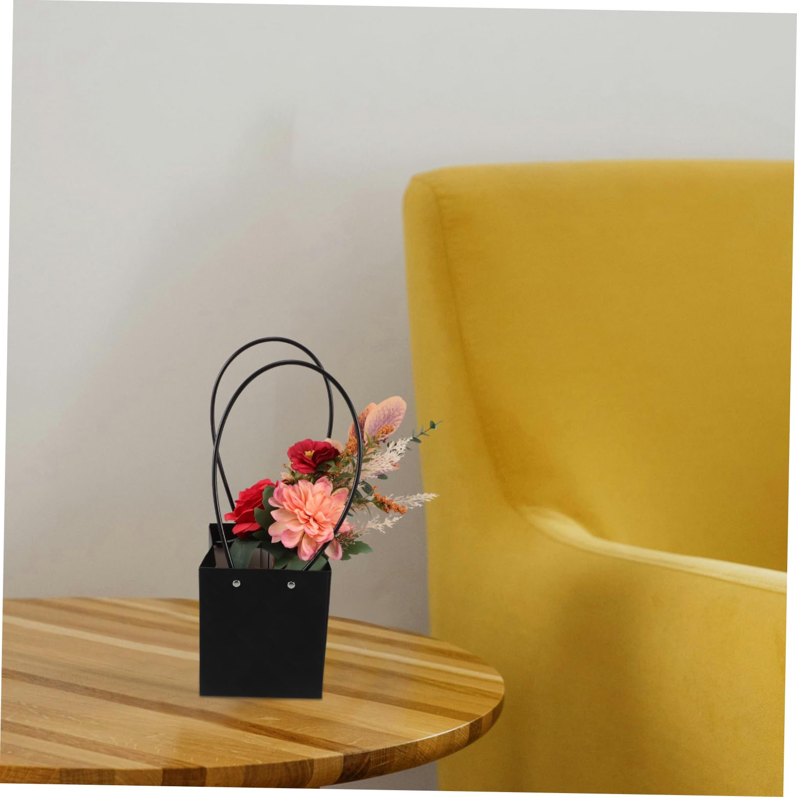 ABOOFAN 10stücke Blumenstrauß-tasche aus Kraftpapier mit Henkel Blumenpapierfarben Rechteckige Geschenktüten für Gestecke für Floristen und Hochzeitsarrangements
