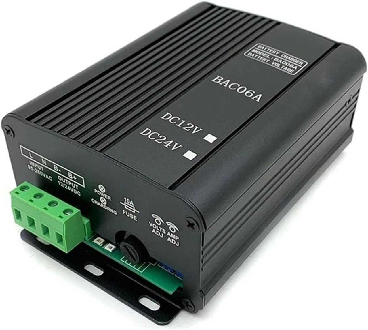 BAC06A 12V 24V 6A Automatic Powered Battery Charger for Diesel Generator(12V)