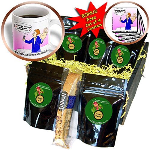 Londons Times Funny Music Cartoons - Jewelers Make Bad Nightclub Singers - Coffee Gift Baskets - Coffee Gift Basket (cgb_2080_1)