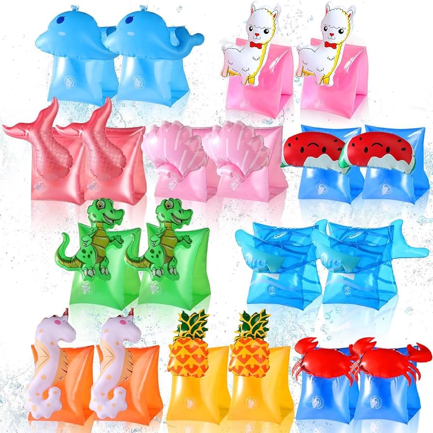 Image of IYAAN Swimming Arm Band /Swim Float /Swimming Floater /3d Cartoon Printed Swimming Learning Arm Band for Kids Boys and Girls Swimming Pool Accessories Pack of 1 (Model 5)