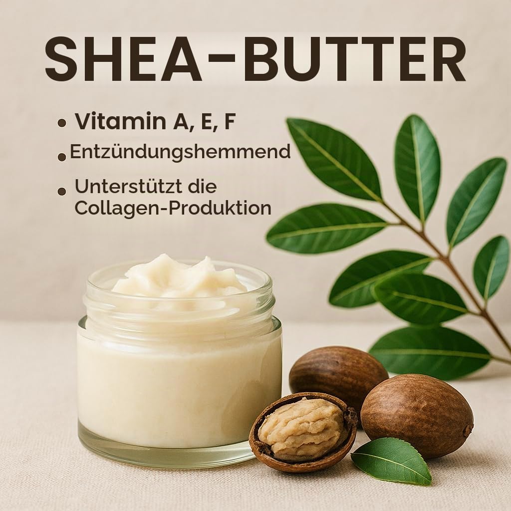 GiDeli Sheabutter 5kg im Eimer - Karitébutter Natürlich und Unraffiniert - Nussfett des Karitébaums intensiv feuchtigkeitsspendende - Bodybutter mit Regenerierender Wirkung