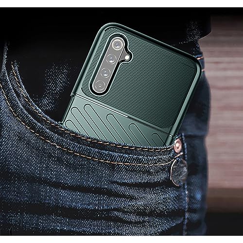 Image of Amazon Brand - Solimo Shockproof Mobile Cover Compatible with Realme 6 4G / 6i 4G (360 Degree Protection | Protective Design | Anti-Scratch Tough Slim TPU Case), Green