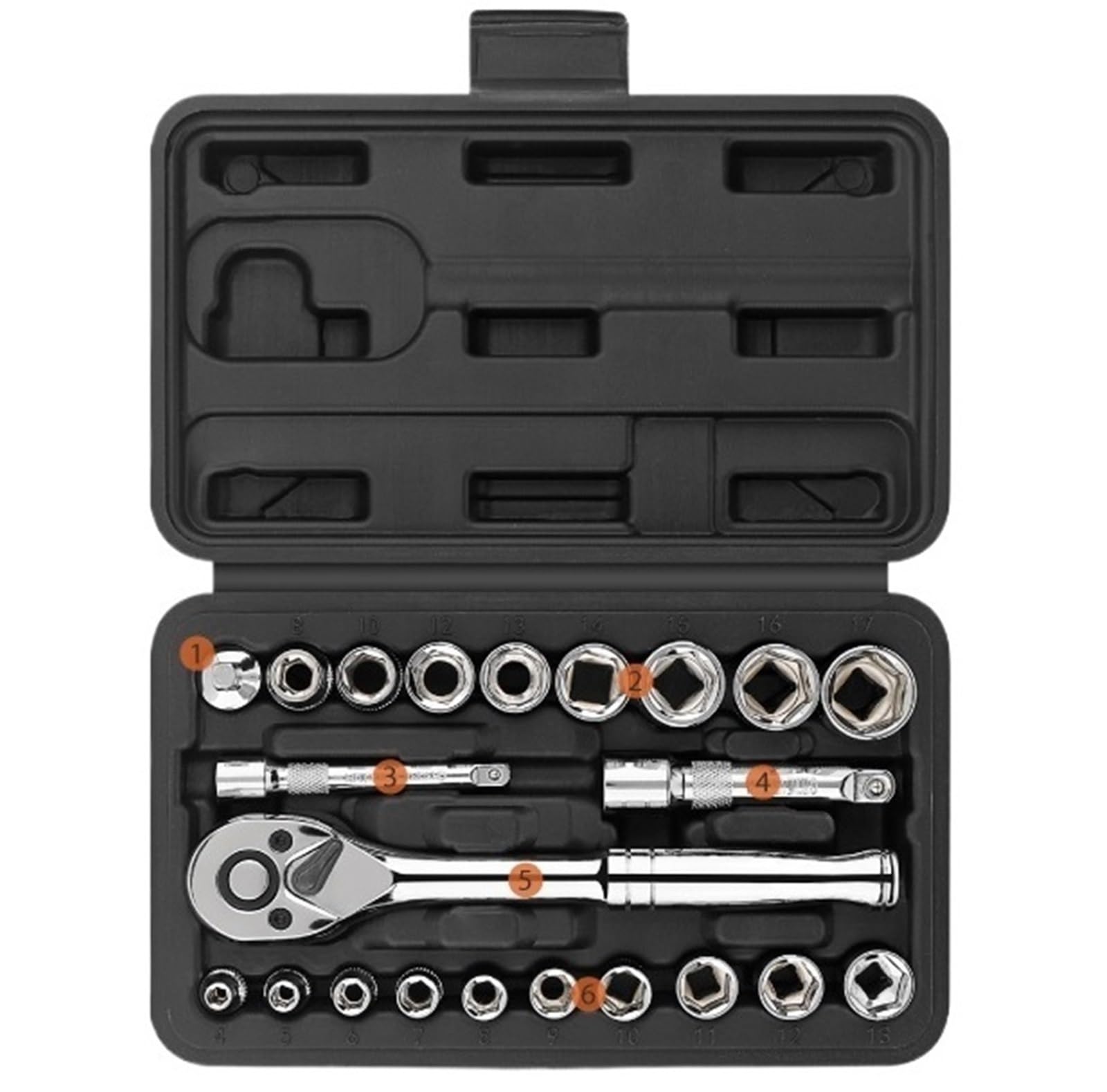 Zguouzantye Blue Ratcheting Wrench Set, Car Repair Tool Kit Socket Wrench Set Daily Hand Tools Sets For & Mechanic Ratchet For Man(Blue)