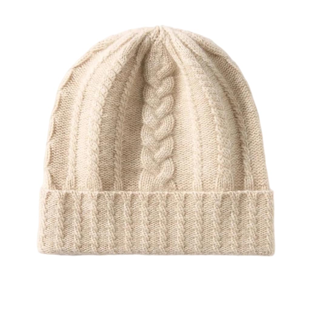 Bonnet en cachemire tricoté de luxe pour un hiver élégant