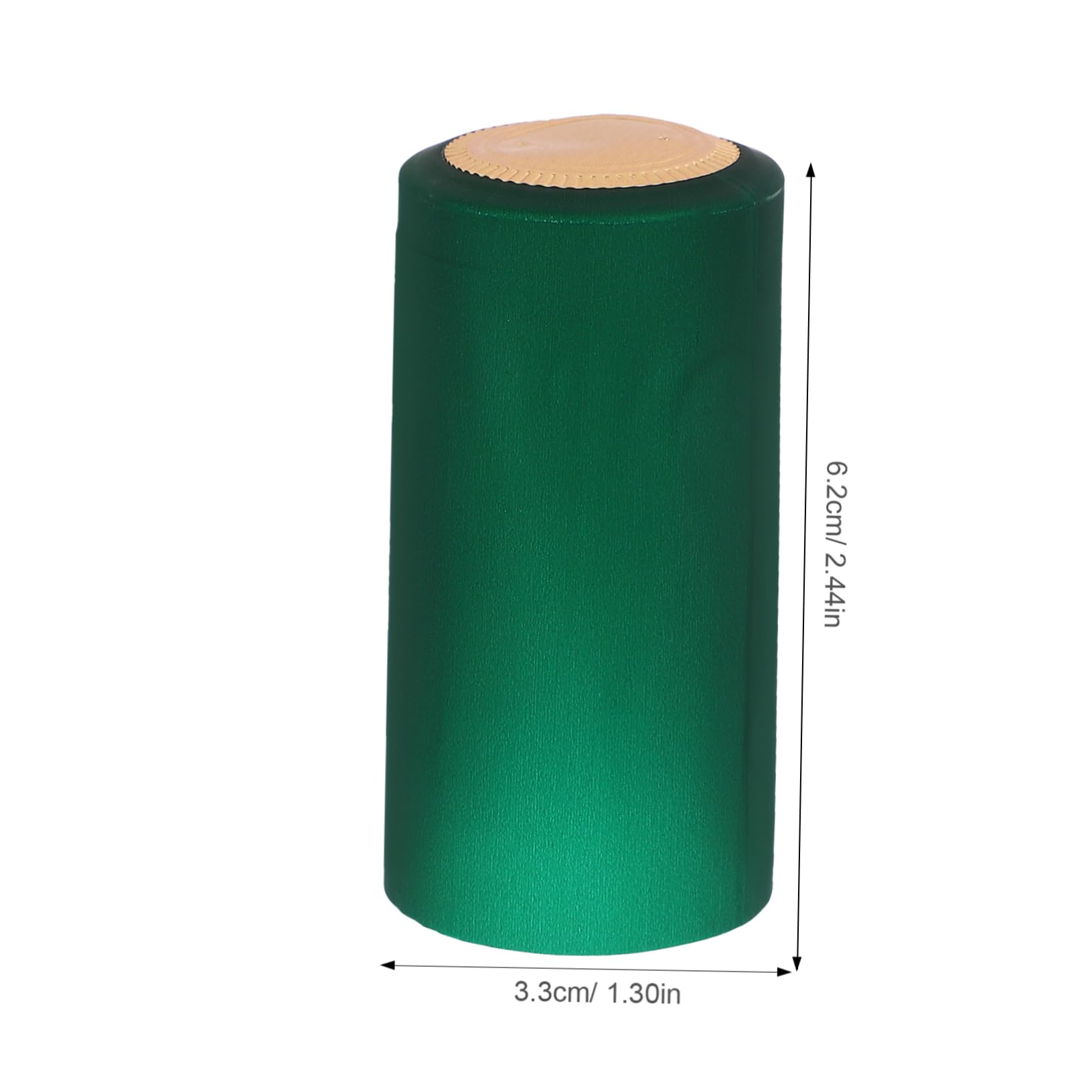 LAPYAPPE Shrink Wine Caps 60pcs Shrink Bottles Wine Bottle Seal Diffuser Wine Aerator and Decanter Sealer Condiment Heat Shrink Tubing Liquids Reusable Capsules Wine Shrink Caps Green PVC