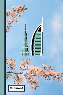Burj Al Arab and Burj Khalifa Cover Design with flowers: Creative Pages with box on each page contain unique design, Unleash your awesome power of creativity