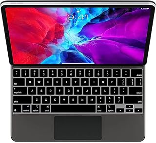 MUBUY Keyboard Cover for Apple M2 iPad Pro 12.9 2022 2021 2020 Release with Magic (6th 5th 4th Generation) Keyboard Protective Cover Skin-Black