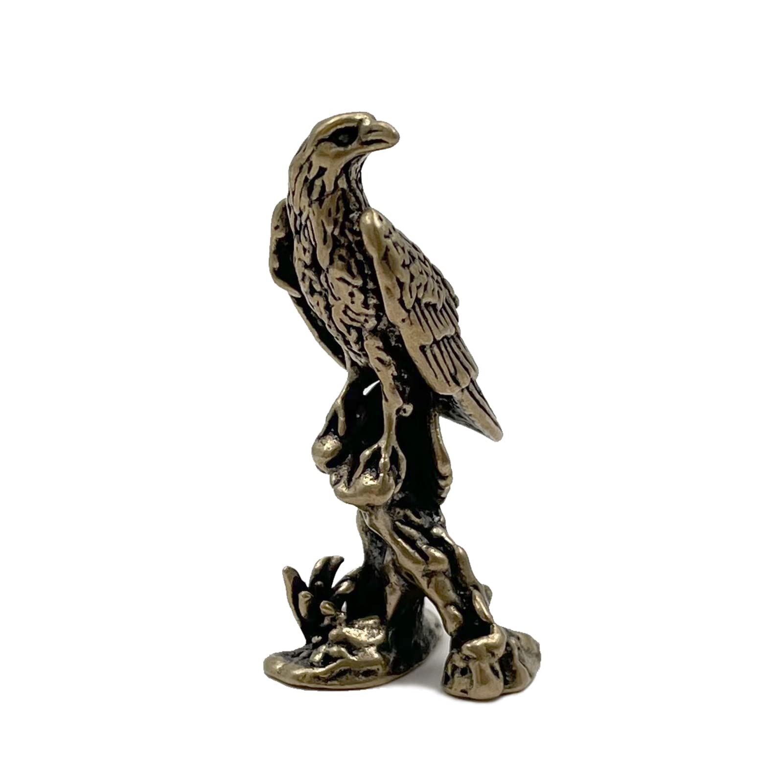 Brass Eagle King Figurine,Animals Brass Decor Ornaments Home Tea Table Feastival Decorations, Decorative Ornaments for Living Room, Bedroom
