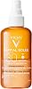 Vichy Capital Soleil Tan Illuminating Sun Protection Water Spray SPF30 With Beta-Carotene, Broad Spectrum UVA UVB Protection, Lightweight Stain-Proof Formula, 200ml