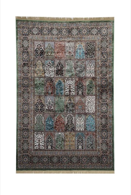 Image of Luxury Silk Carpet 6 x 9 FEET for Living Room or Bedroom, Made with Premium Silk, Perfect for Elegant Interiors Comfort and Timeless Design