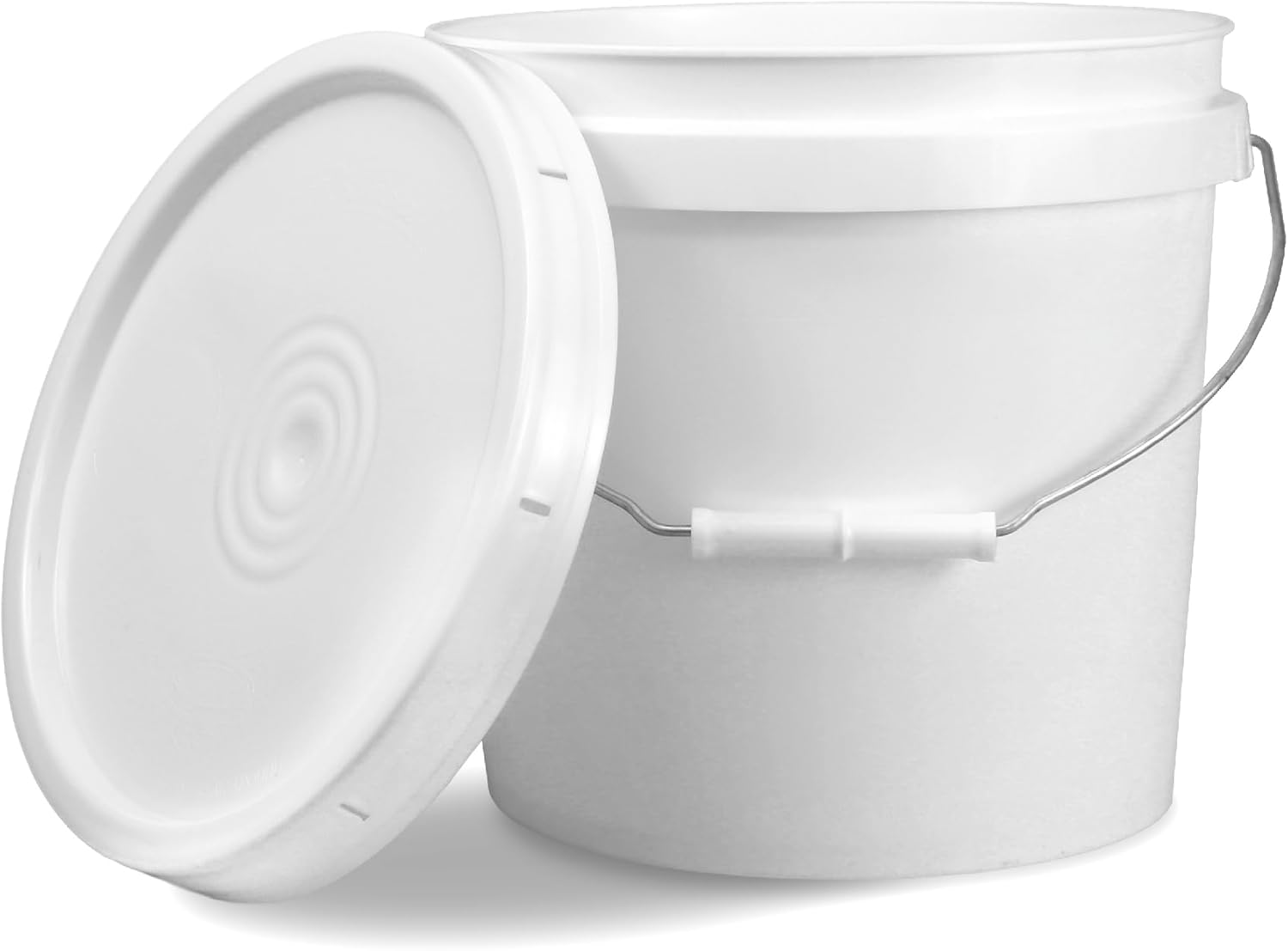 ePackageSupply 2 Gallon Bucket with - Lid Food Grade Storage - Premium HPDE Plastic - BPA Free - Durable 90 Mil All Purpose Pail - Made in USA