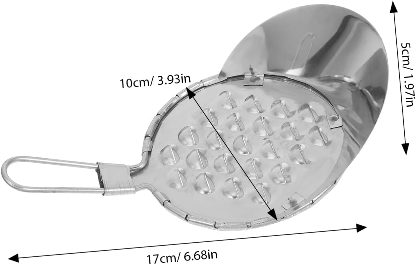 Stainless Steel Food Scraper 2pcs for Bean Jelly Cold Noodles
