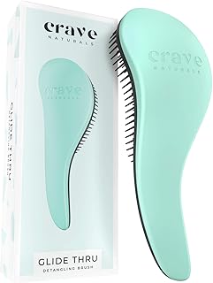 Crave Naturals BIGGIE Glide Thru Detangling Brush - Detangler Hairbrush & Comb for Curly, Natural, Straight, Wet or Dry Ha...