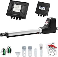 Vista 1 de TOPENS AT6131 Single Swing Gate Opener Medium Duty Automatic Gate Motor for Single Swing Gates Up to 18ft, Electric Driveway Gate Operator AC