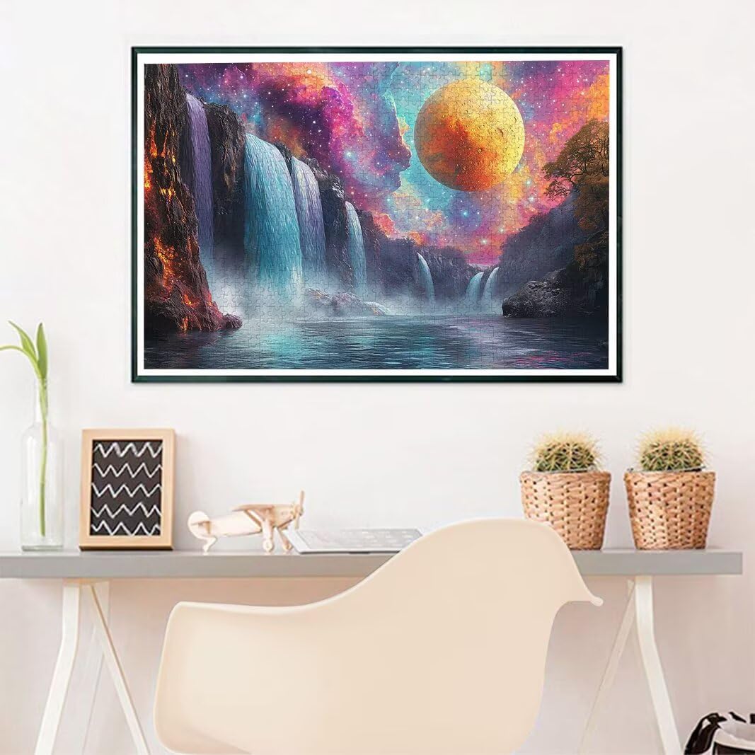 Puzzle Aurora dla dorosłych 3000, 3000 puzzli dla dorosłych, 122 x 81 cm, twarde, niemożliwe, drewniane, wymagająca gra dla kobiet, prezenty dla mężczyzn, motyw: (krajobraz), -8019