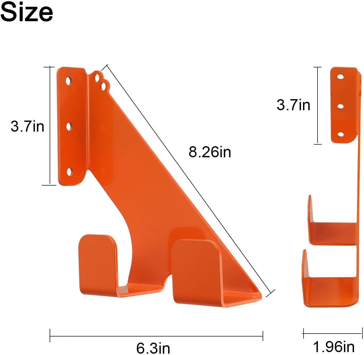Chainsaw Hanger, Chainsaw Wall Mount Holder, Heavy Duty Chainsaw Hooks Bracket, Chainsaw Hanger, Storage Rack, Garage Organization Garage Storage Shed Organizer, Mounted Chainsaw Rack