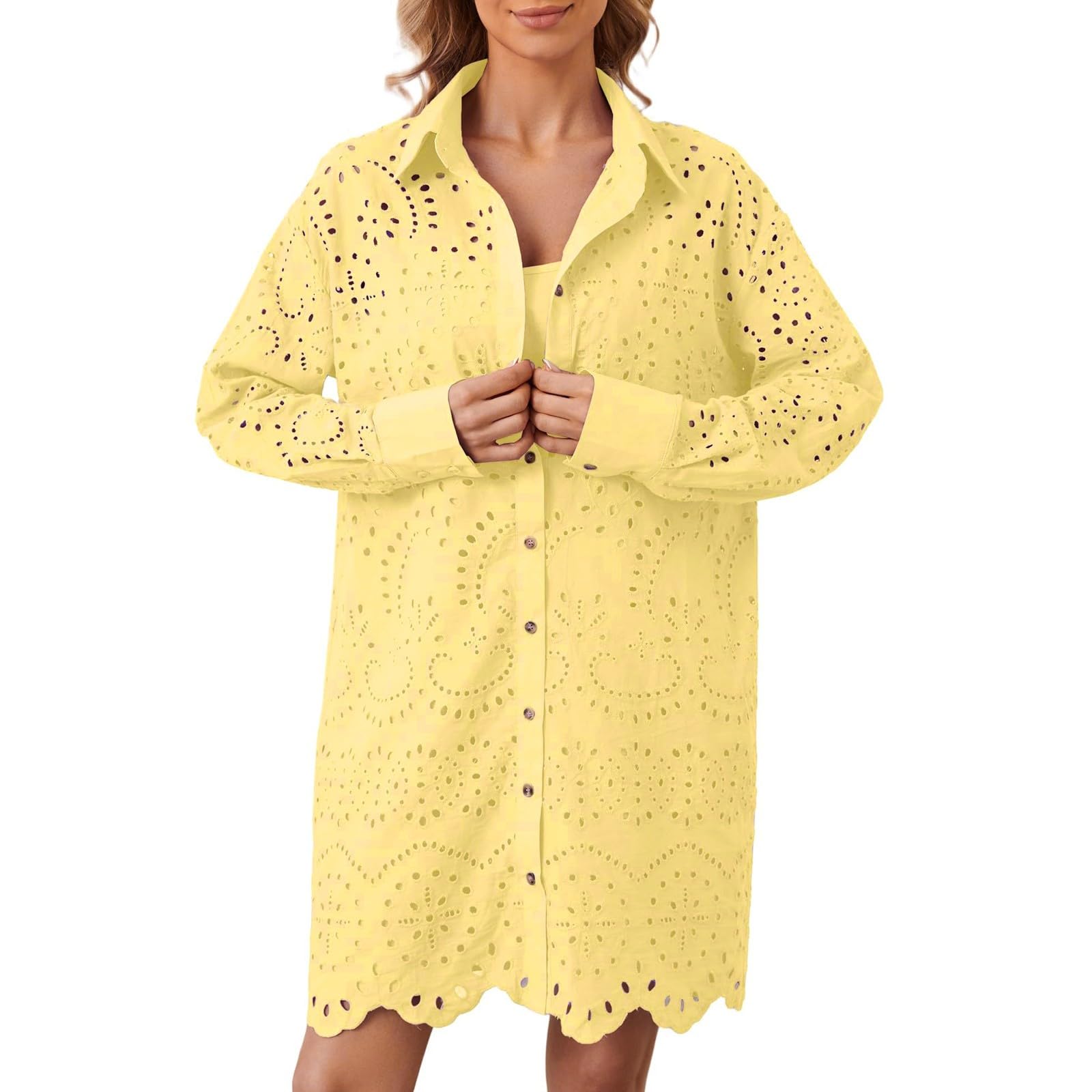 Damen-T-Shirt, langärmelig, modisch, lässig, Strand, lockere Passform, 2024, mit Ausschnitt, gerüscht, Herbst, trendig, niedlich, Tunika, elegantes T-Shirt, Kleid, Tops, Blusen, Damen, niedlich,