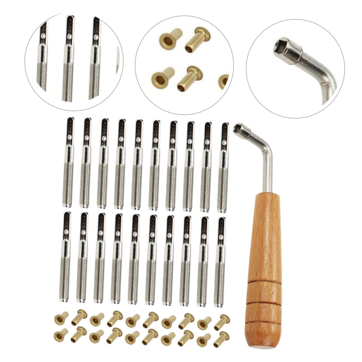 SUPVOX 10 Pezzi Laiya String Nails Lyre Sostituzione Tuning Peg