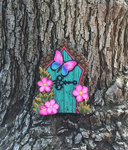 Glitzglam Miniature Butterfly Fairy Door For The Enchanted Garden Fairies And Gnomes. A Fairy And Lawn Gnome Garden Accessory #TOP3