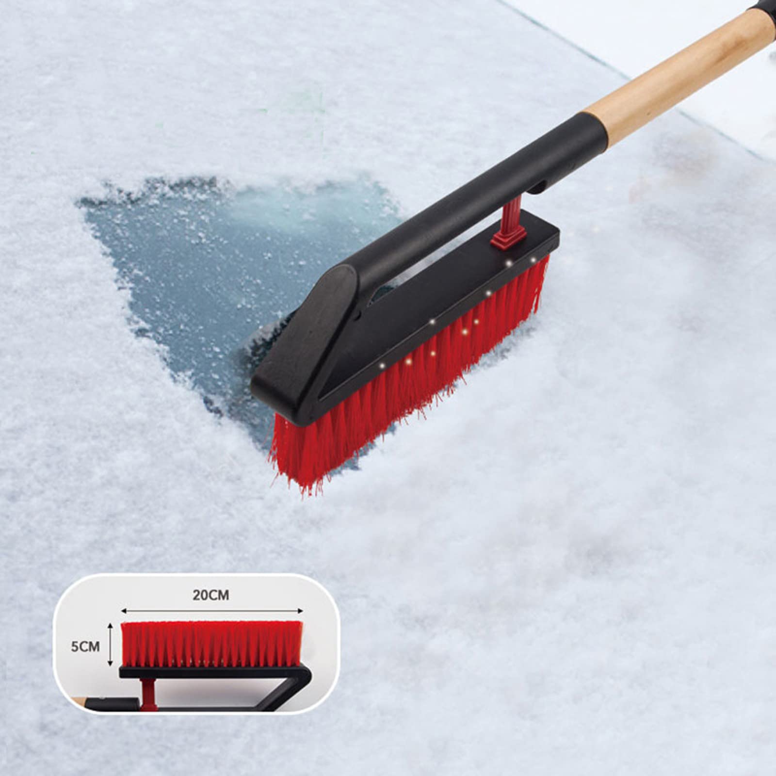 Brosse à Neige grattoir à Glace 23,2 Pouces Pelle à Neige avec grattoir à Glace, Petites Voitures, Paquet de 2