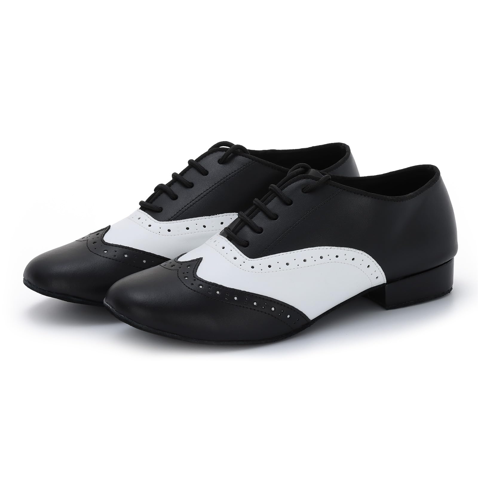 Scarpe da Ballo Uomo in Pelle Sintetica con Lacci per Tango Jazz Professionale