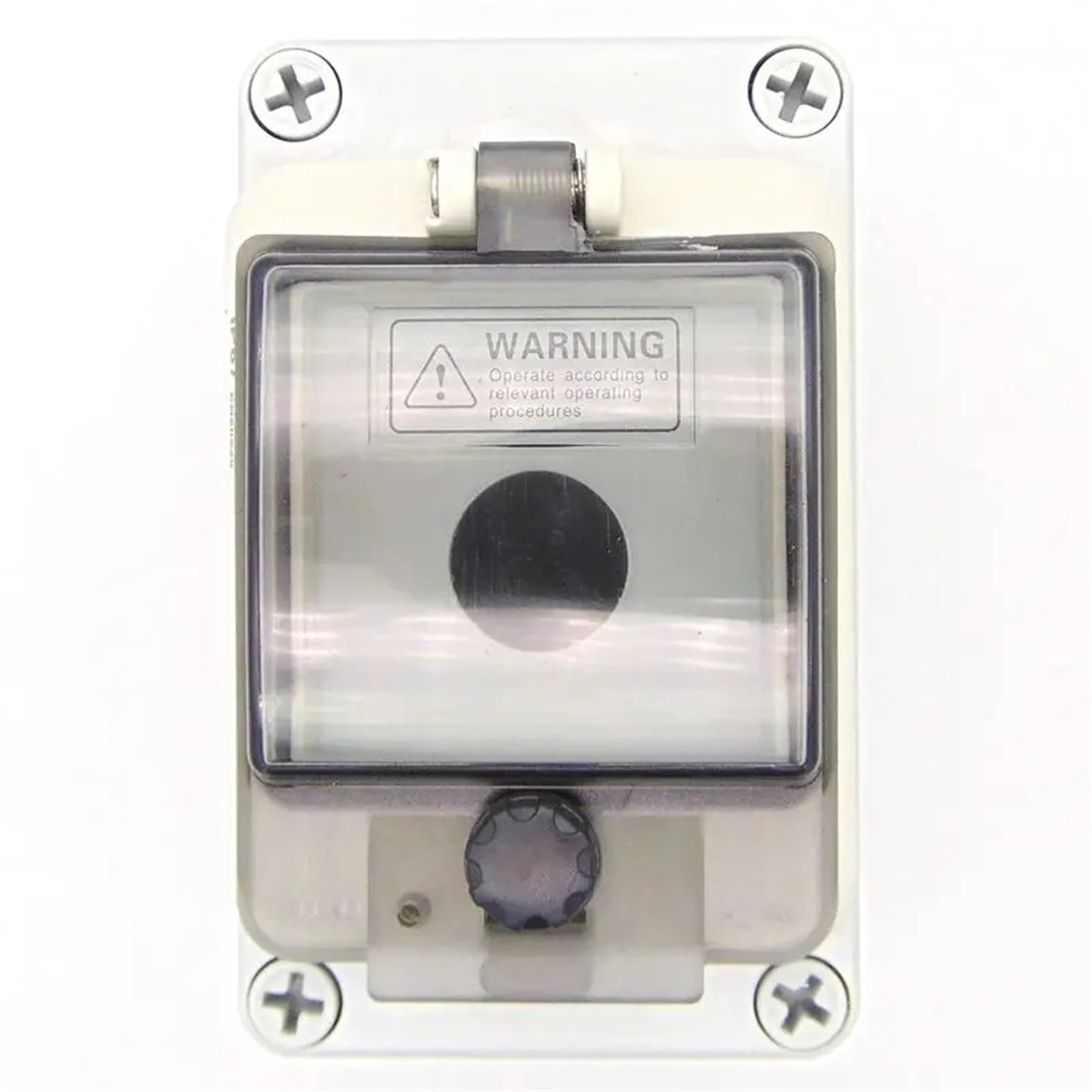 Boîtier à boutons étanche IP67 noir pour sécuriser un arrêt d'urgence 22mm