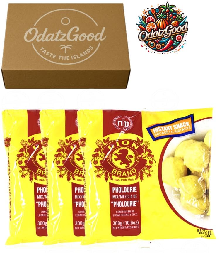 Miniatura 3 de Pholourie Mix Instant 10.6oz por Lion Brand Pack 3 sellados con ODatzgood (paquete de 3 leones)