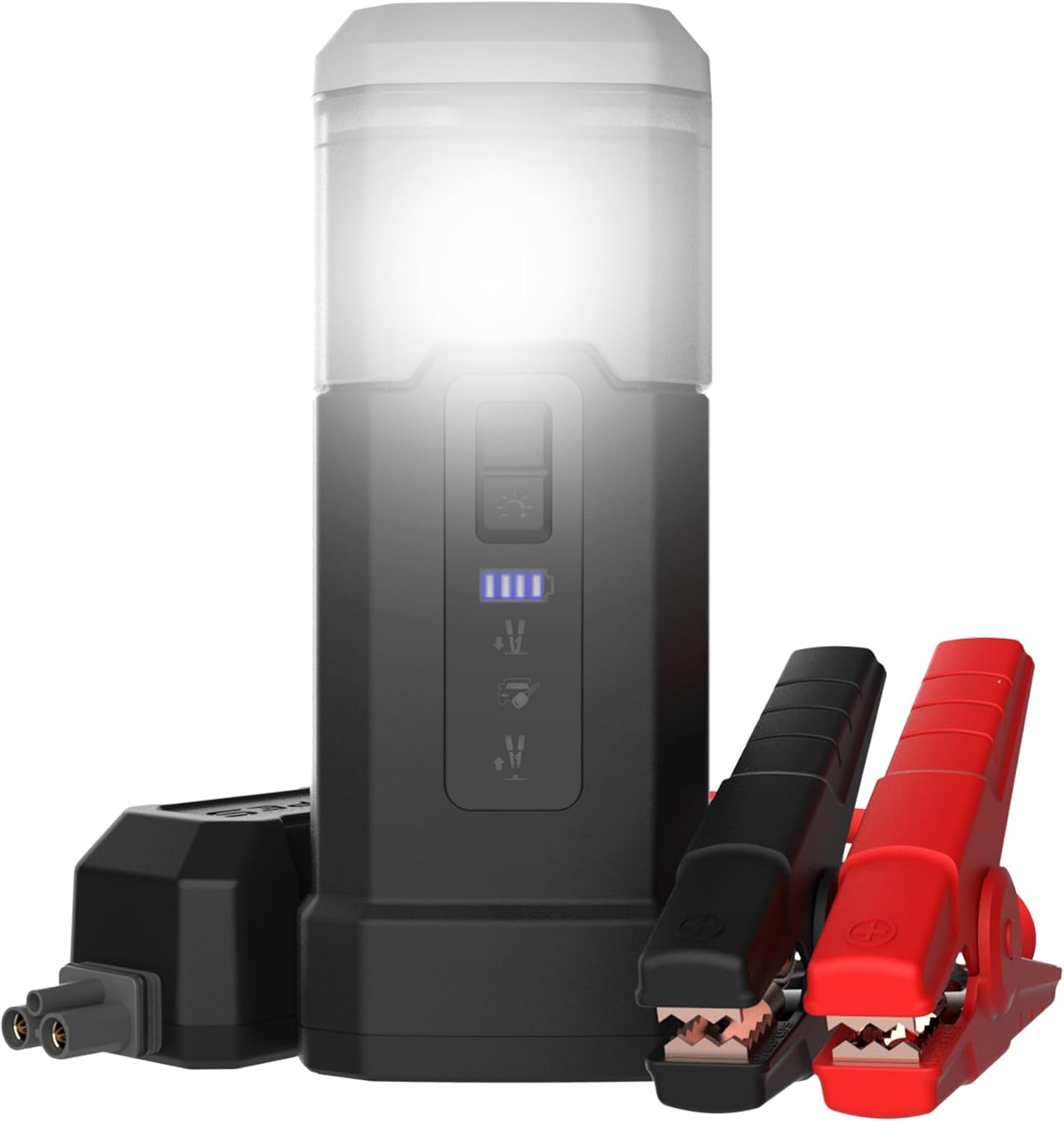 Type S Dynamic Flex DF20 500A Jump Starter & Work Lantern - Portable Car Battery Jump Starter & Charger with Intelli-Step LED Jump Guide, 360° Work Lantern & Flashlight, Power Bank, Dual-Color LED