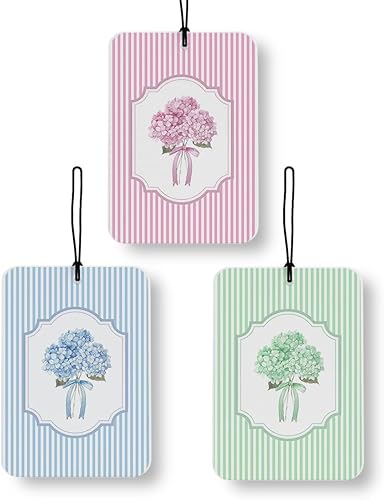 Miniatura 13 de Ambientador de aire para automóvil de playa costera azul, 4 piezas, tabla de surf retro oceánico, ola, árbol de coco, ambientador de aire playero