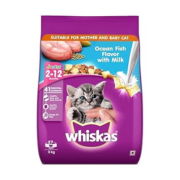 SAI ASSOCIATES Kitten (2-12 Months) Dry Cat Food, Ocean Fish with Milk, 3kg