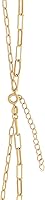 Vista 4 de Tienda Essentials Collar de cadena de clip doble de 14 quilates
