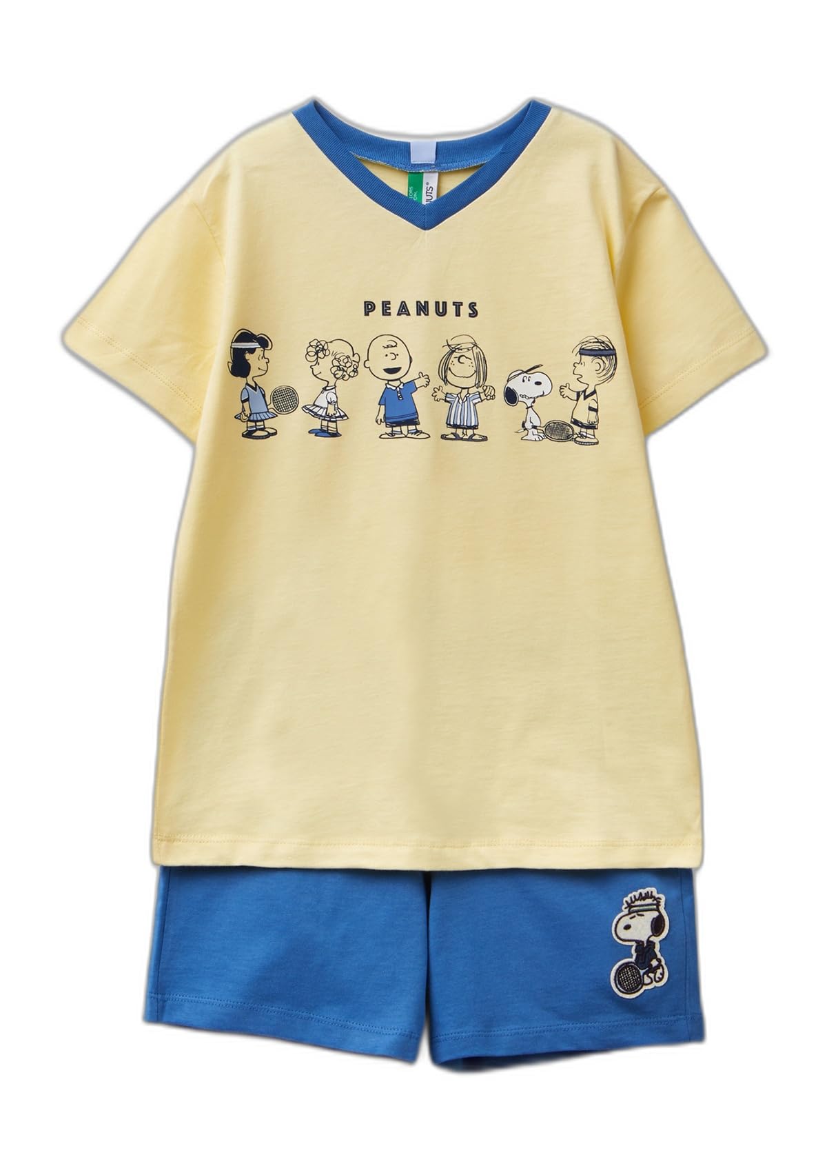 Peanuts Baskılı V Yaka Pijama Takımı Pijama Erkek çocuk