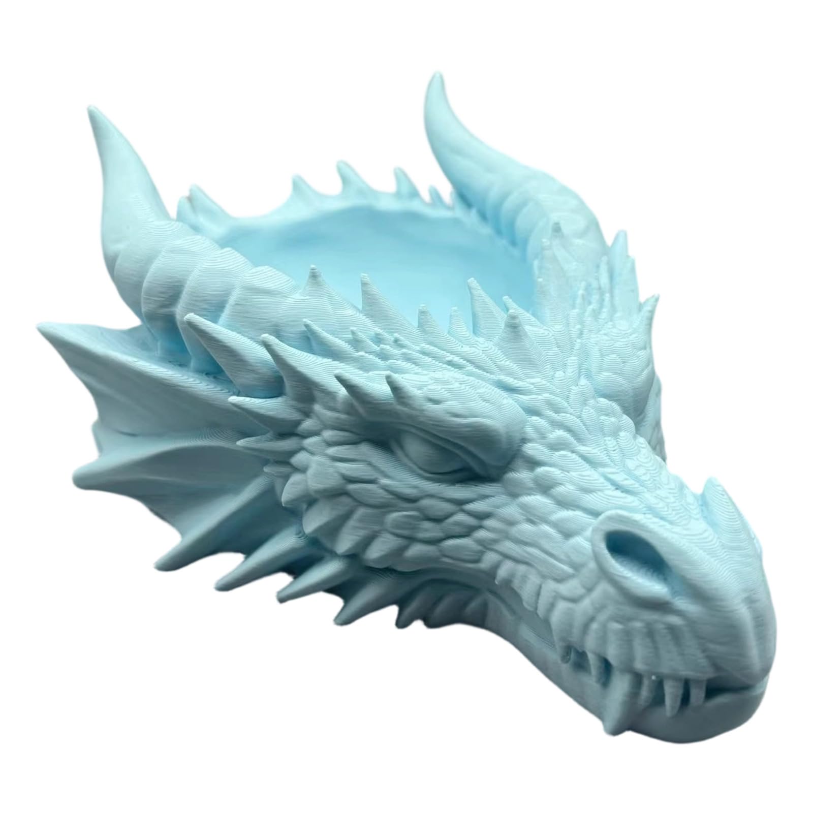 Tsophreniq Dark Dragon Themed Holder and Jewelry Organizers Multifunctional Decorative Holder Display Dark Dragon Head Storage Tray
