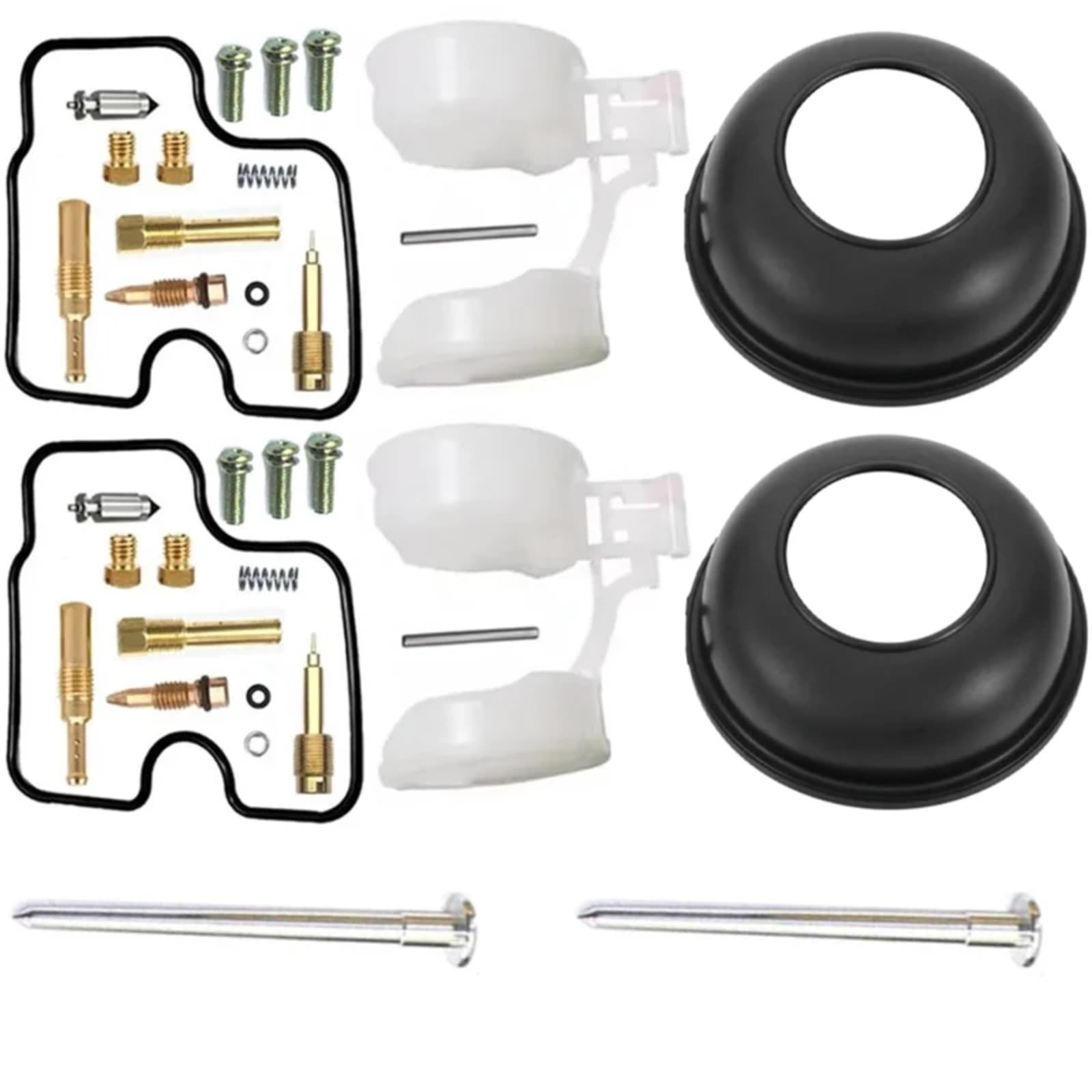 Kit Carburador Repuesto Kit De Reparación Carburador De Motocicleta, Piezas Reconstrucción Carburador Compatible Con Shadow Para VT125 VT125C Para 125cc Vacío De Diafragma Flotante(E Style)