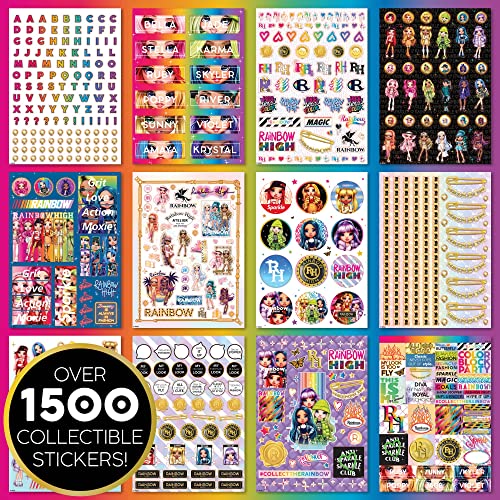 Rainbow High 1500+ Stickers, Fashionable Stickers with Stylish Looks, Bella Parker, Kia Hart