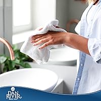 Vista 69 de DAN RIVER Juego de 4 toallas de baño, 27 x 54 pulgadas, 100% algodón, más grandes y ligeras, de secado rápido, súper suaves y absorbentes, toallas