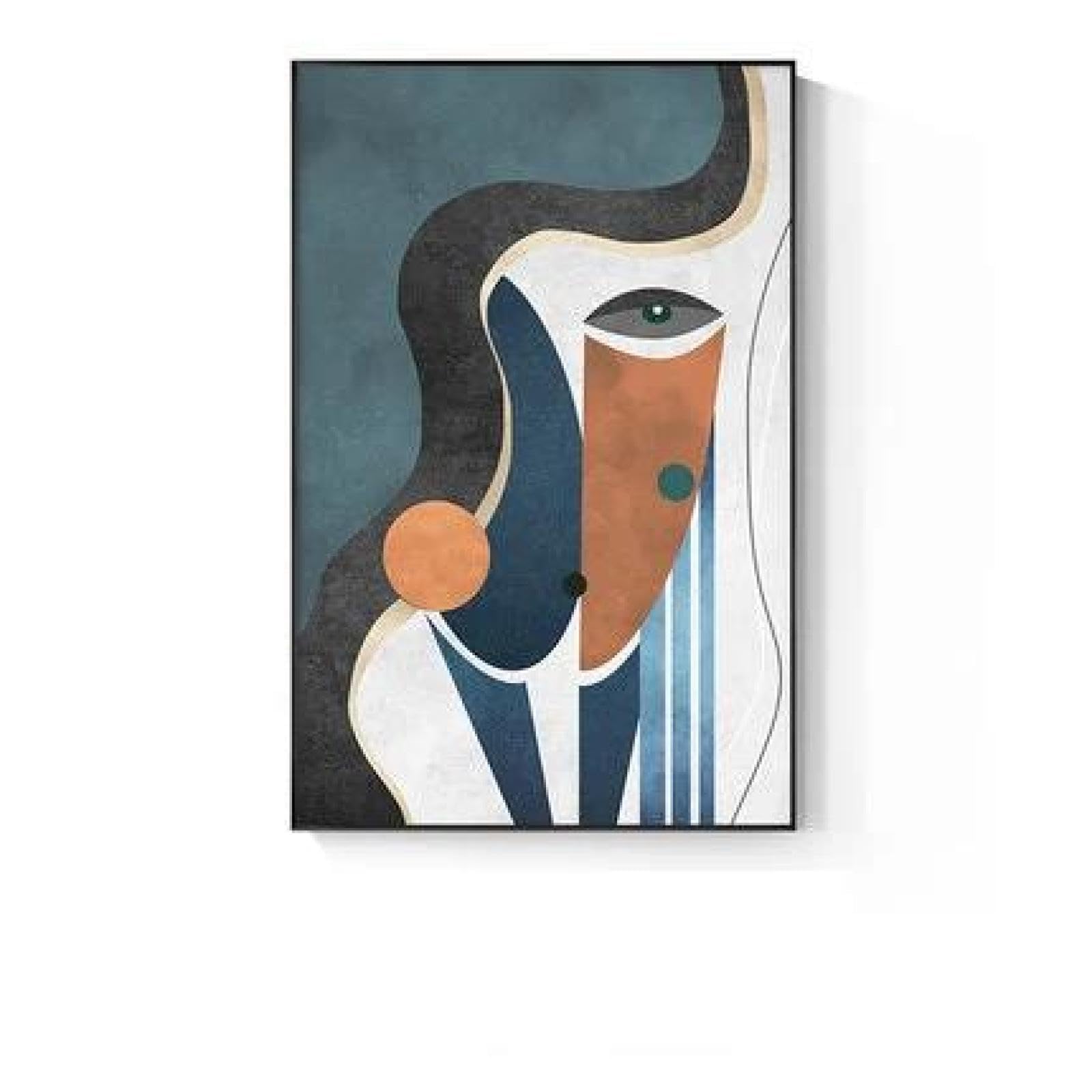 Yocheng Impressionist Color Line Woman Art Canvas Painting Abstract Poster Prints Wall Art Picture For Living Room Home Decor 60x90cm No Frame