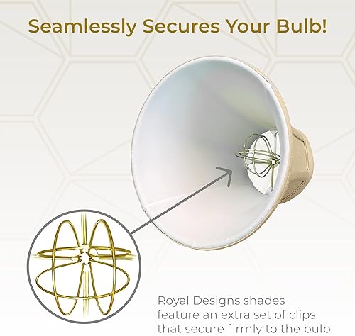 Vista 74 de Royal Designs, Inc. True Bell - Pantalla básica para lámpara Negro - 2 Pack