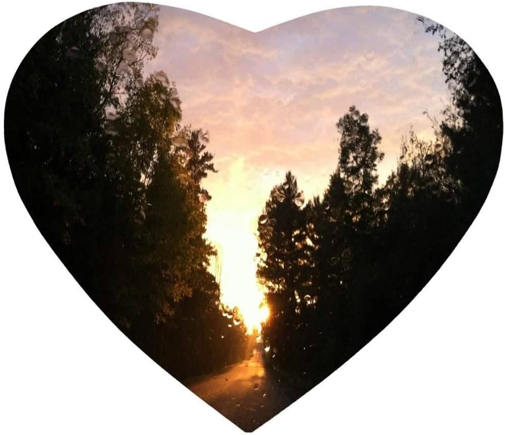Hot Sale Customize Mouse Pad Heart Shaped Sun After Rain
